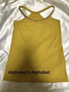 Alphabet's Alphabet スパンコール付 マスタード　キャミソールのサムネイル