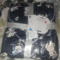 GU スヌーピー ルームウェア サテン長袖パジャマ M