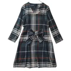 URBAN RESEARCH ROSSOチェックワンピース ウエストリボン ネル