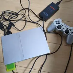 ジャンク品　PlayStation 2 本体 シルバー コントローラー付き