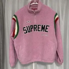 Supreme ボア ジップアップパーカー オリーブ - メルカリ