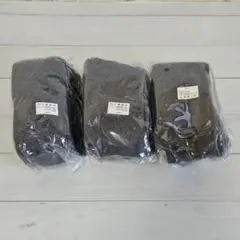 厚手ロングソックス　ニーハイ丈　グレー　防寒冷え対策 3足セット