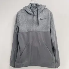新品 ナイキ NIKE パーカー ハイネック 長袖 M 灰 ポリ スポーツ 