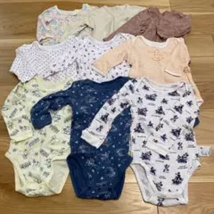 ベビー肌着セット 長袖 80～90サイズ ロンパース