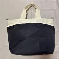 LeSportsac トートバッグ ブラックⅹアイボリー