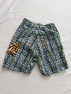 ミニケー　緑と青のチェック柄ショートパンツのサムネイル