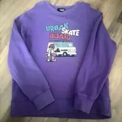 XLARGE KIDS パープル トレーナー 140