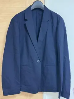 UNIQLO ユニクロ リネンブレンドジャケット ネイビー スーツ M
