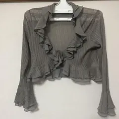 レディース ボレロ Mサイズ グレー系
