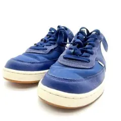 美品　NIKE　コートビジョン ロー プレミアム　スニーカー　靴　スカイブルー