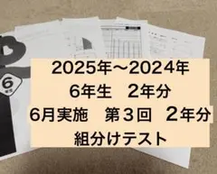 1回分 未使用】四谷大塚 カリキュラムテスト　2025年度　6年上 C,Sコース 2026年最新】四谷大塚 組分けテスト 6年の人気アイテム - メルカリ