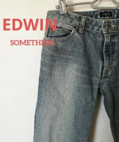 【EDWIN】　SOMETHING　ジーンズ　レディース　デニム　匿名配送