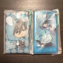ブルーロック カラビナ付き ミニクリアポーチ 糸師 凛 ナムコ限定　2点セット