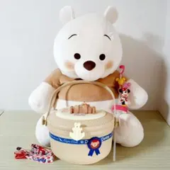 くまのプーさん ぬいぐるみ　ダッフィー ポップコーンバケット　ミニー ストロー