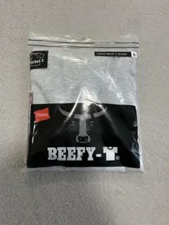 Hanes BEEFY-T ポケットTシャツ グレー Sのサムネイル
