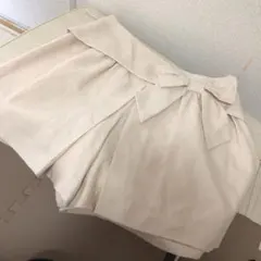 新品 レディース ショートパンツ キュロットスカート 11号 ホワイトベージュ