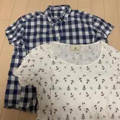 maison scotch チェックシャツ Tシャツ セットのサムネイル