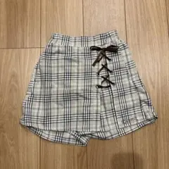 Richmix チェック柄キュロットスカート 130