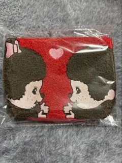 モンチッチ サガラ刺繍 ビッグフェイスポーチ