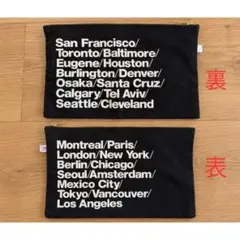 アメリカンアパレル 都市名プリント ポーチ American Apparelのサムネイル