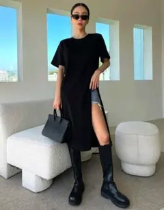 SHEIN DAZY ロングtシャツ スリット