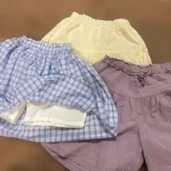 キュロット、スカート　3枚セットのサムネイル