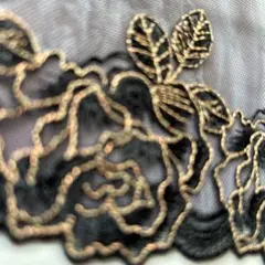 2.75m ラメ糸　チュールレース *お8-144