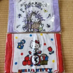 ハローキティ フェイスタオル 2枚セット