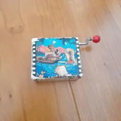 ミッキーマウス　ディズニー　手回しオルゴール　スモールワールド