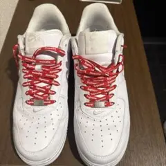 Nike Air Force 1 ホワイト Supremeシューレース