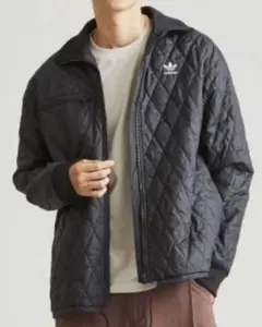 【アディダスオリジナルス】ロゴ×キルティング ジップブルゾンジャケット　XL