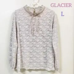 グラシア　春色ブラウス　レースブラウス　長袖