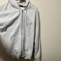 XLARGE グレー フルジップパーカー