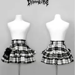 Dimmoire PUNKフリルミニスカート チェック