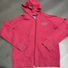 Nike フード付きジップアップパーカー Mサイズ ピンク