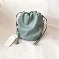 green label relaxing　巾着バッグ　グリーン　ラウゴア