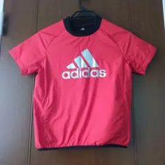 adidas 半袖アンダーシャツ 140 レッド