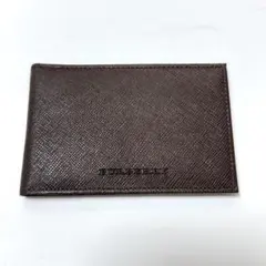 [美品]BURBERRY バーバリー 名刺入れ カードケース ダークブラウン ③