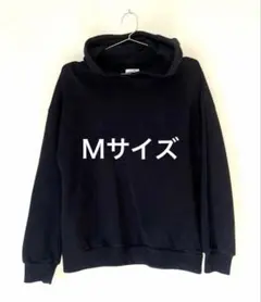 【美品✨】 ネイビー フード付きパーカー　男女兼用