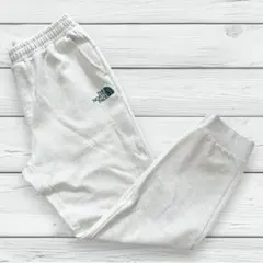 【美品】ノースフェイス スウェットパンツ ジョガーパンツ 白 キッズ160のサムネイル
