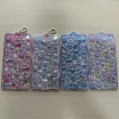 ボンボンドロップシール そらねこ ほうせき わんわん ばるーん オーロラ