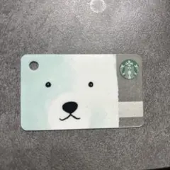 ［未削り］スターバックスカード　ミニサイズ　希少　しろくま