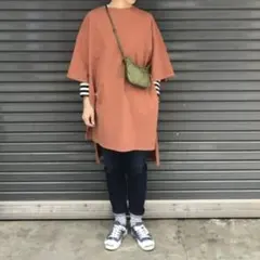 Manastash ワイドスリットTシャツ