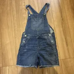 デニム ショートパンツオーバーオール