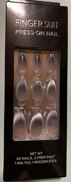 FINGER SUIT プレスオンネイル 40本セットx1箱