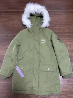 PINKHUNT 中綿コート カーキ ファー付き XS 130