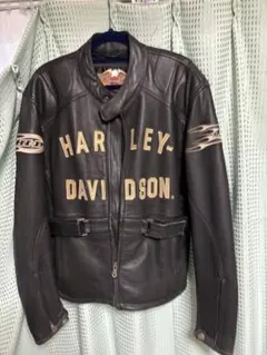 Harley-Davidson ダブルライダースジャケット w/xs 中古・古着通販】HARLEY-DAVIDSON (ハーレーダビッドソン