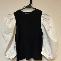 NICE CLAUP パフスリーブ トップス 半袖