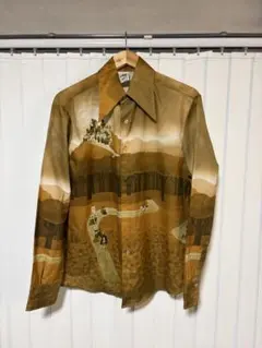 希少　美品　70s Kennington シャツ ミッキー白雪姫 女王の城