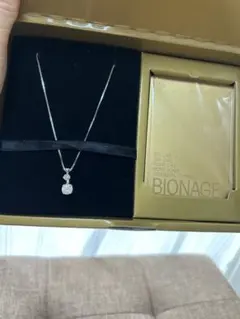 BIONAGE ネックレス 2連ストーン